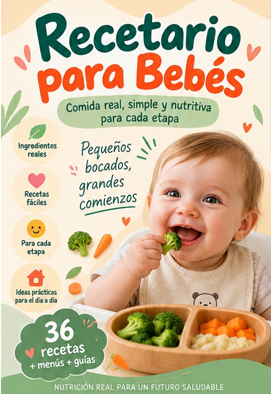 Portada del ebook Recetario para Bebés